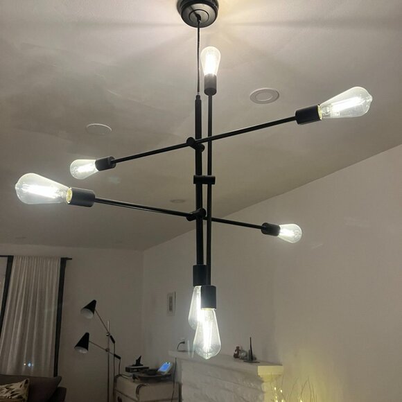 Pendant light 50''  Matte black / ZONE - Picture 2 of 5